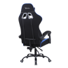 silla gamer xzeal xz20 tela foam reclinable 140° base de metal piston clase 3 115kgs brazos fijos negro azul