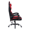 silla gamer xzeal xz20 tela foam reclinable 140° base metal piston clase 3 115kgs brazos fijos negro rojo