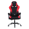 silla gamer xzeal xz20 tela foam reclinable 140° base metal piston clase 3 115kgs brazos fijos negro rojo