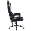 silla gamer xzeal xz20 tela foam reclinable 140° base de metal piston clase 3 115kgs brazos fijos negro gris