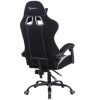 silla gamer xzeal xz20 tela foam reclinable 140° base de metal piston clase 3 115kgs brazos fijos negro gris
