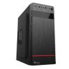 gabinete stylos midi tower atx/micro atx/mini itx usb 3.0 con fuente de 500w sin ventiladores instalados negro