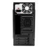 gabinete stylos mini tower micro atx/mini itx usb 3.0 con fuente de 500w sin ventiladores instalados negro/rojo