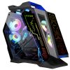 gabinete gamer micro tower xzeal ir02 m atx panel izq der vidrio metal usb1.0/usd3.0 /3.5mm 4argb fans 1hub negro rgb