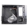 gabinete oficina keelan slim itx stylos 2xusb 1.0 1xusb 3.0 puerto 3.5mm línea roja con fuente de poder 550w