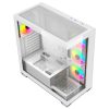 gabinete xzeal yrden xz 140 midi tower atx/micro atx/mini itx usb 2.0/3.0 sin fuente 4 ventiladores instalados blanco