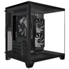 gabinete xzeal panzer ii cubo m atx/itx 2xusb1.0 + 1x usb3.0 + 3.5 mm + 3 fans argb negro