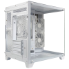 gabinete xzeal panzer ii cubo m atx/itx 2xusb1.0 + 1x usb3.0 + 3.5 mm + 3 fans argb blanco