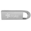 memoria usb stylos 128gb usb a 2.0 lectura 80mb/s escritura 50mb/s plata
