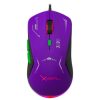 mouse gamer xz 401 rgb 7 200 dpi 6 botones conexion usb 1.5m morado verde