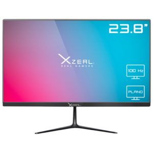 monitor xzeal 23.8" xst 560 2 panel plano va fhd 100hz vga hdmi vesa 100x100mm negro