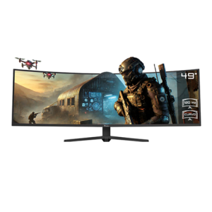 monitor xzeal 49 xzeal xz4090 panel curvo va 5k 120hz 4ms 2xdp + 2xhdmi negro