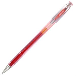 bolígrafo zebra j roller rx punto mediano 0.7mm tinta gel color rojo c/12 pzas