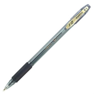 bolígrafo zebra z 1 punto mediano 1.0mm tinta híbrida color negro c/12 pzas