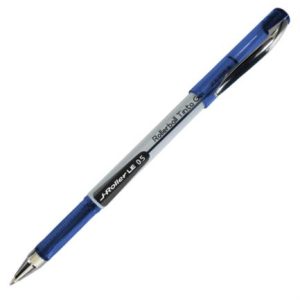 bolígrafo zebra j roller le punto fino 0.5mm tinta gel color azul c/12 pzas