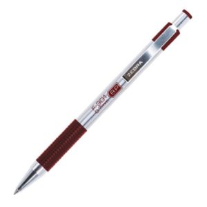 boligrafo f 301 grip punto fino tinta vino cuerpo de acero caja c/12